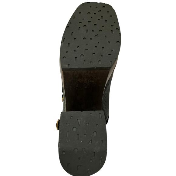 Charlotte Stone Gael Black Platform Mary Jane Heels Size 8 Retro Mod Style - Picture 10 of 10